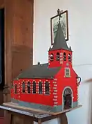 La maquette de l'église.