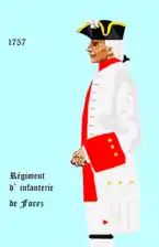 régiment de Forez de 1757 à 1762