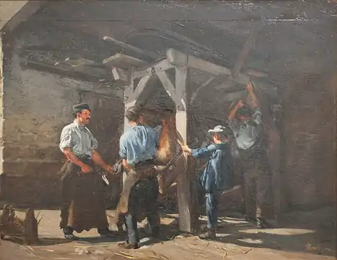 Forge Friedli à Saint-Blaise (après 1872).