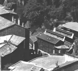 Vieille photographie de l'usine prise au début du XIXe siècle.