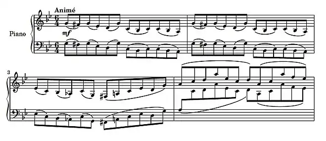 Partition pour piano