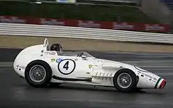 Une voiture monoplace Stanguellini de Formule Junior.