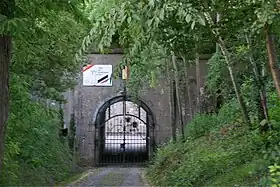 L'entrée du fort de Barchon..