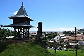 Vue de la pagode rénovée.