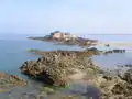 Île du Fort National, vue depuis les remparts de Saint-Malo.