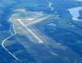 L'aéroport vu du ciel en 2011.