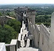 Les tours jumelles vues depuis la tour des Masques.