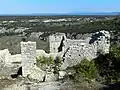 Ruines (maison du gouverneur du fort) et vue panoramique