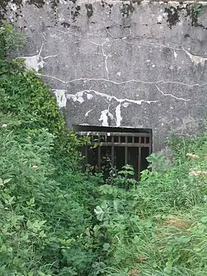 L'entrée du tunnel sud, commencé par les Allemands et terminé par les Français.