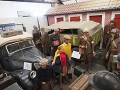 Reconstitution dans le musée extérieur.