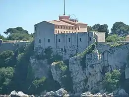 Façade extérieure des cellules du fort