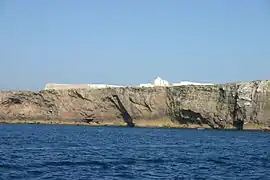 Le fort vu de la mer.