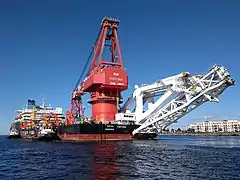 Nord Stream 2: Le Fortuna près de Rostock à Warnemünde le 29 septembre 2020.