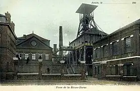 Fosse de la Compagnie des mines d'Anzin (France).