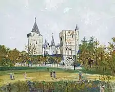 Le château du Fôt peint par Maurice Utrillo (1935).