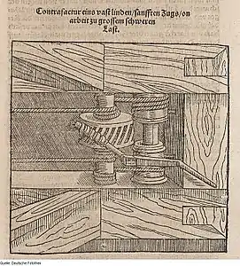 Treuil. Vitruvius Teutsch. Walther Hermann Ryff. 1575