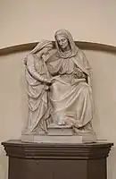 Statue de l'éducation de la Vierge par Sainte-Anne.