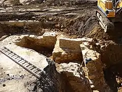 Vestiges du bastion de Saurupt construit sous Charles III et détruit sur ordre de Louis XIV.