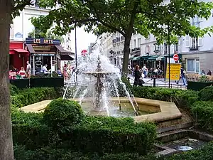 Fontaine de la place de la Contrescarpe.