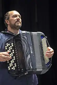 Frédéric Viale accordéoniste de jazz, compositeur et arrangeur.