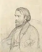 Portrait de Frédéric Ozanam en 1852 réalisé par Louis Janmot.