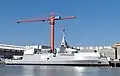 La première FDI en construction à Lorient, 2023.