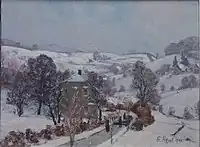 Route des Larmets sous la neige, 1943.