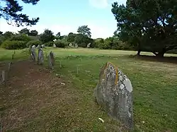 Le cromlech de Kergonan.