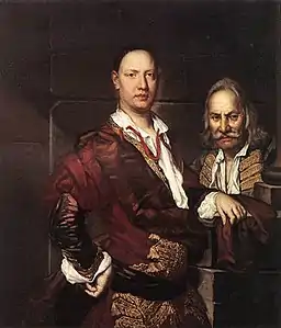 Giovanni Secco Suardo avec son serviteur1720-1725Académie Carrara