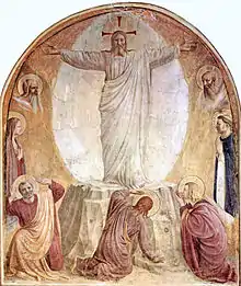 Transfiguration, fresque de Fra Angelico à San Marco.