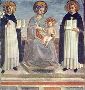 Musée de l'ErmitageVierge à l'enfant avec saint Dominique et saint Thomas1424-1430.