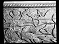 Exemple de sculpture avec représentations animales de type dragon du site funéraire viking d’Oseberg, musée des navires vikings d'Oslo.