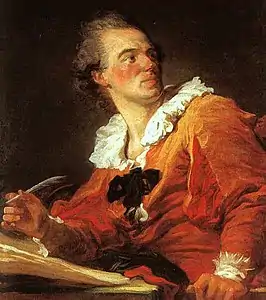 L'Inspiration (autoportrait),Fragonard