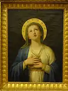 Immaculée Conception (XVIIIe siècle), peinte sur toile par Andrea Pozzi.