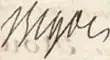 Signature de François Bigot