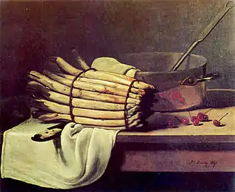 Nature morte aux asperges (1867), Otterlo, musée Kröller-Müller.