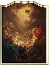 François Boucher, L'Adoration des bergers (1750)