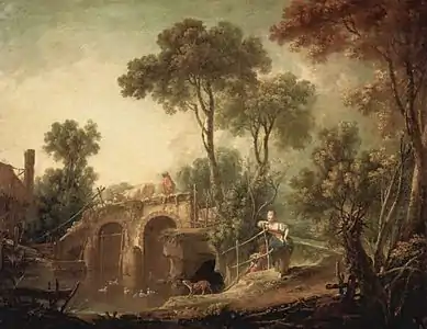 Le Pont (1751), Paris, musée du Louvre.