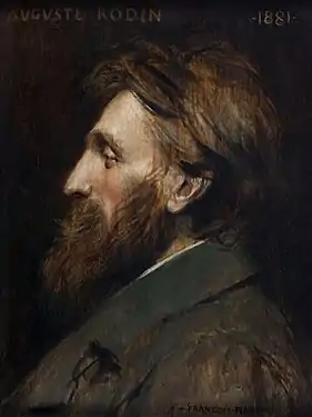 Portrait de profil d'Auguste Rodin (1881), Paris, Petit Palais.