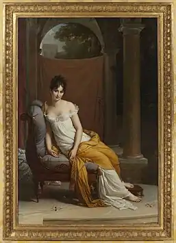 portrait de Juliette Récamier par François Gérard, 1805, huile sur toile, musée Carnavalet - Histoire de Paris.