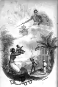 Frontispice de François Le Vilain du Précis historique de la traite des noirs et de l'esclavage colonial, Joseph Elzéar Morénas, 1828.