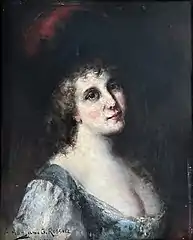 Portrait d'une femme italienne, localisation inconnue.