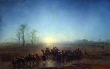 La Caravane. Égypte (1863), New York, musée d'art Dahesh.