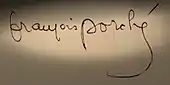 signature de François Porché