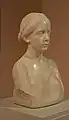 Franc Berneker, Buste de jeune fille, marbre, 1910.