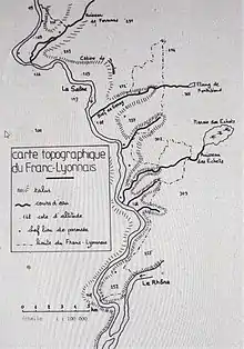 Carte topographique du Franc-Lyonnais