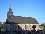 Vue méridionale de l'église Saint-Martin.