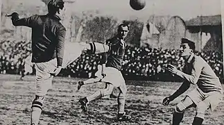 Match amical de 1921 à Marseille.