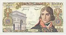 10 000 francs Bonaparte, Face recto