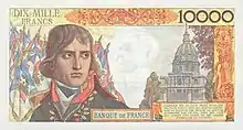 10 000 francs Bonaparte, Face verso